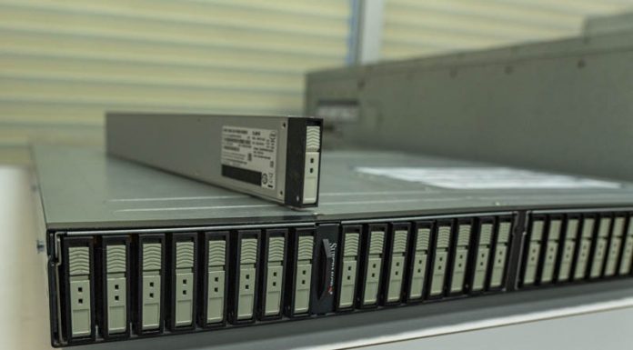 Hands-on with the 1U Half-Petabyte Supermicro EDSFF Server Supermicro SSG 1029P NEL32R With 15TB Intel EDSFF SSD On Top