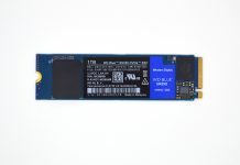 WD Blue SN550 1TB Review Inexpensive NVMe Taking on SATA WD Blue SN550 1TB Topdown