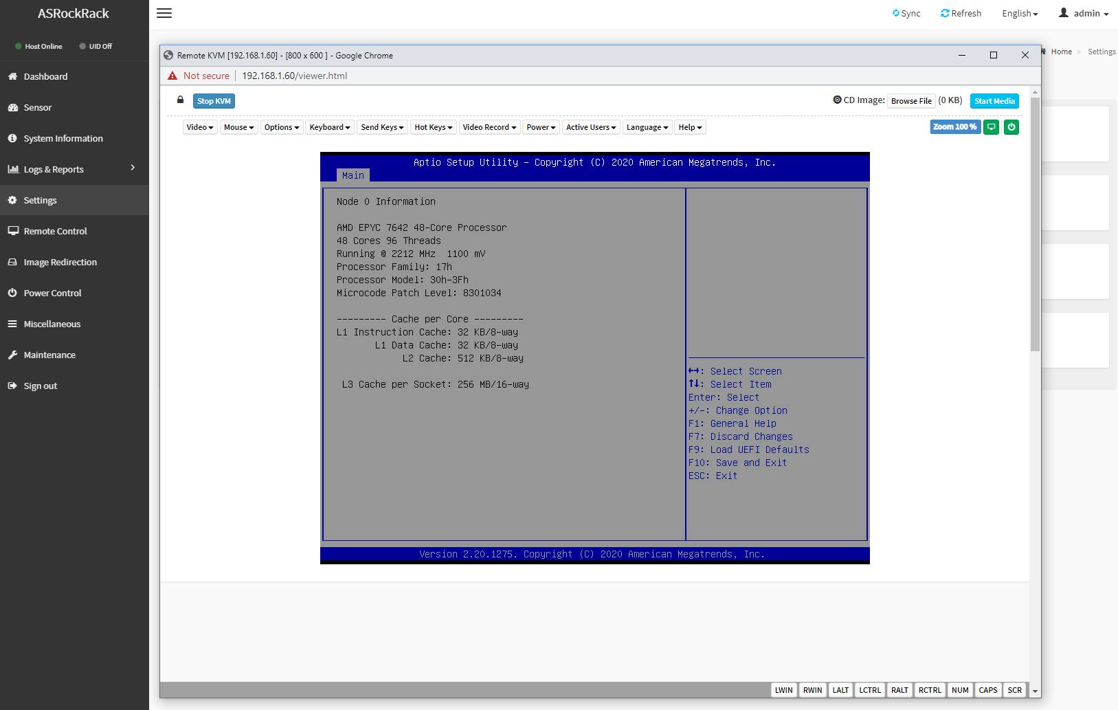 ASRock Rack ROMED8 2T IPMI HTML5 IKM BIOS