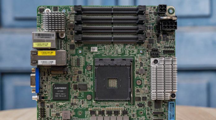 ASRock Rack X570D4I-2T AMD Ryzen Server in mITX ASRock Rack X570D4I 2T Top View