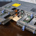 Dell EMC PowerEdge C6525 Chassis Rear With Nodes Partially Out