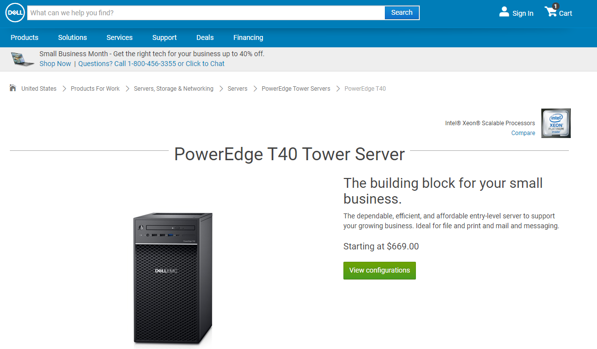 Dell EMC PowerEdge T40 At 669