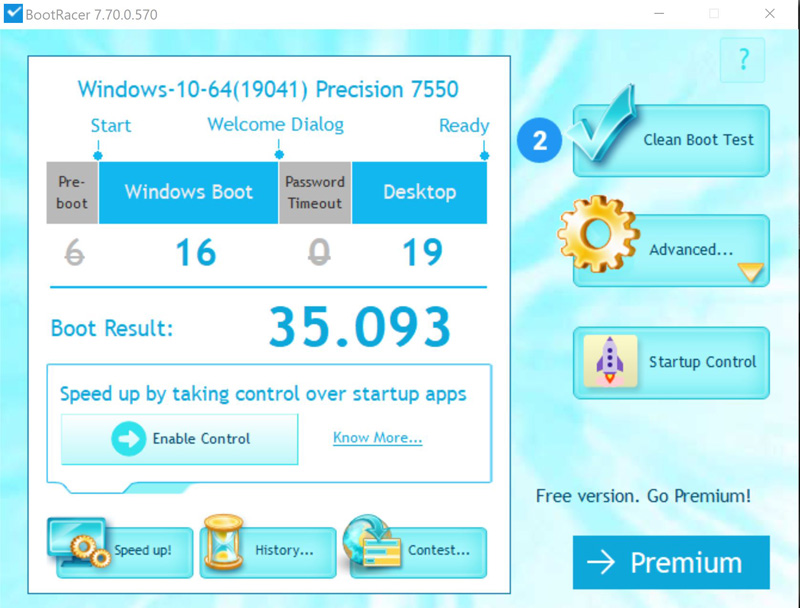 Dell Precision 7550 Bootracer