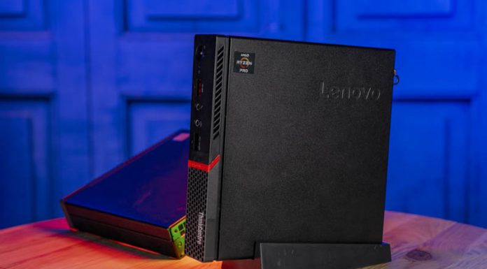 Lenovo ThinkCentre M715q Tiny CE Review AMD Ryzen TMM Lenovo ThinkCentre M715q Cover