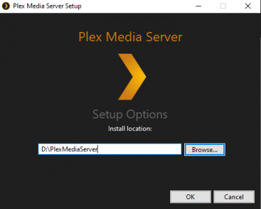 Plex Install Location