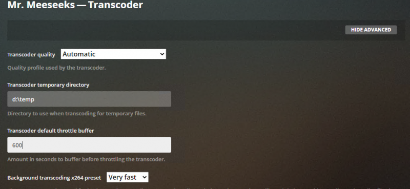 Plex Transcoder Part 1