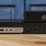 HP EliteDesk 705 G4 Mini Front With 705 G3 And Lenovo M715q Tiny