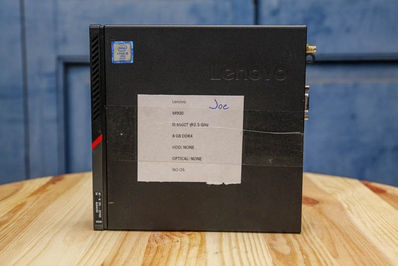 Lenovo ThinkCentre M900 Tiny Joe Note With Config