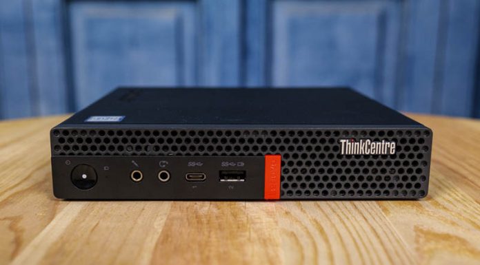 Lenovo ThinkCentre M920 and M920q Tiny Guide and Review Lenovo ThinkCentre M920q Tiny Front View