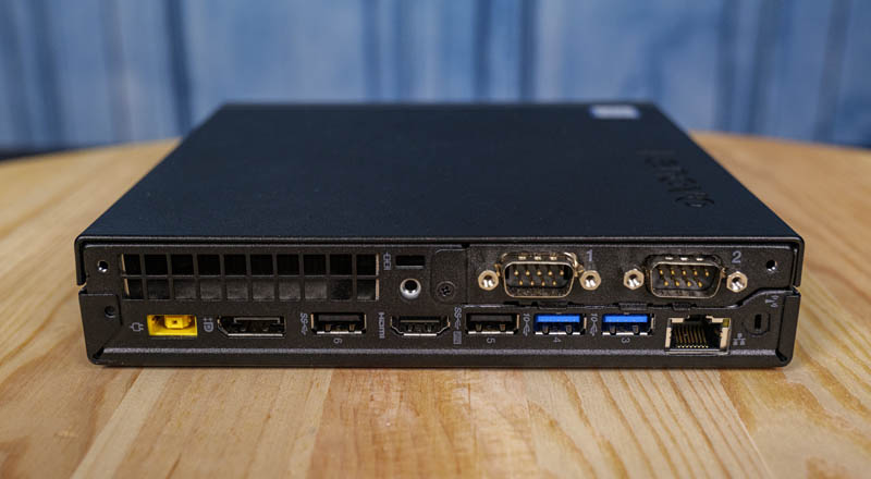 Lenovo ThinkCentre M920q Tiny Rear View