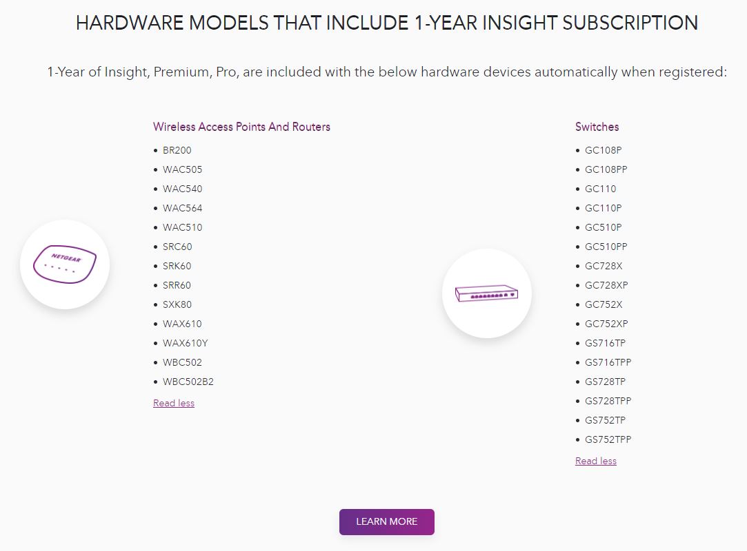 Netgear Insight Free 1 Year Devices