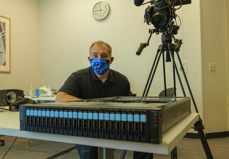 Patrick With Fungible FS1600 At HQ Before Launch