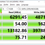 Samsung 980 Pro 500GB CrystalDiskMark 1GB