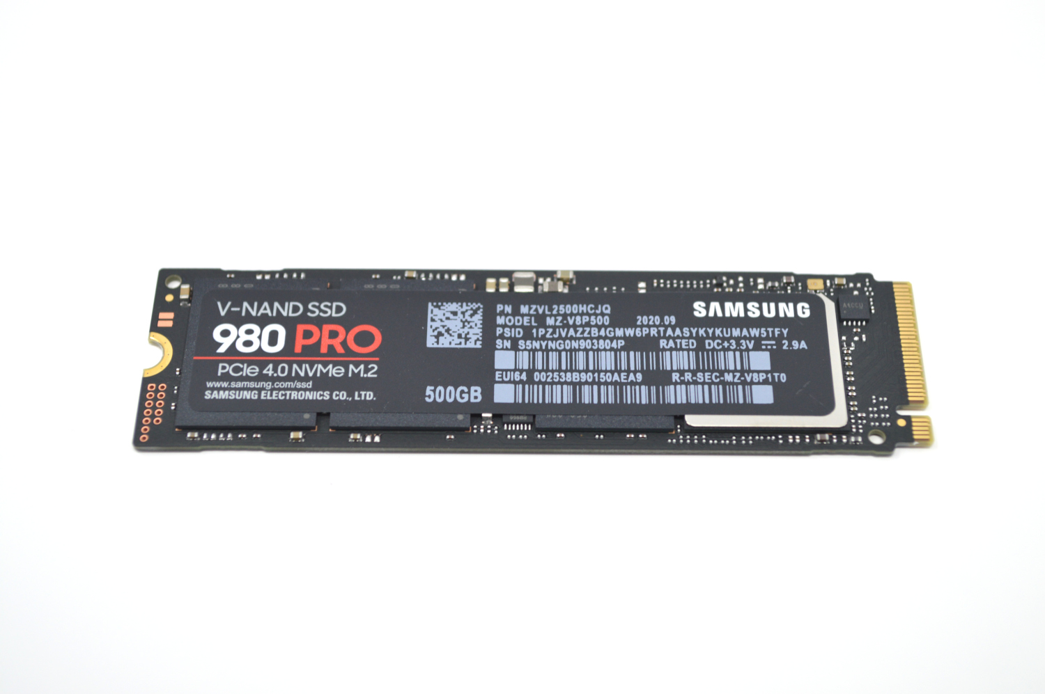 Samsung 980 Pro 500GB Front