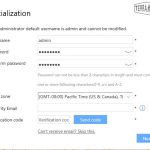 TerraMaster F2 422 Enter Admin Name And Password
