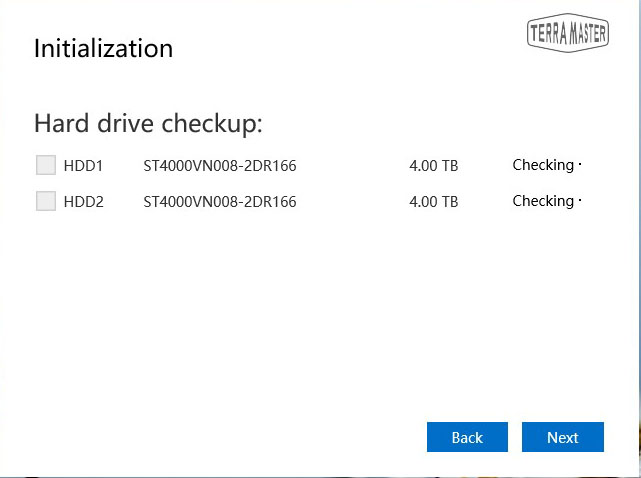 TerraMaster F2 422 Hard Drive Checkup