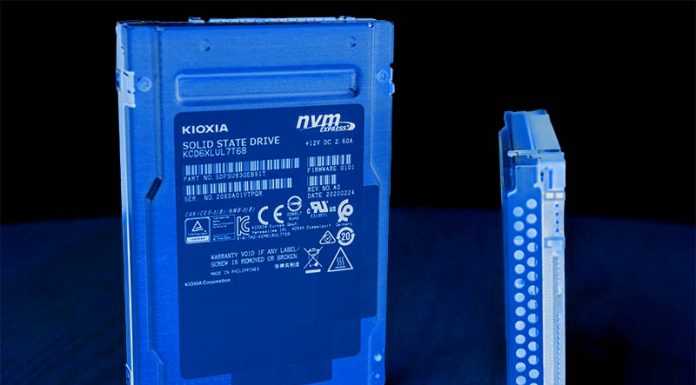 Kioxia CD6 PCIe Gen4 Data Center SSD Review Kioxia CD6 SSD Cover Art Dark