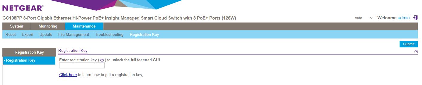 Netgear GC108PP Rear