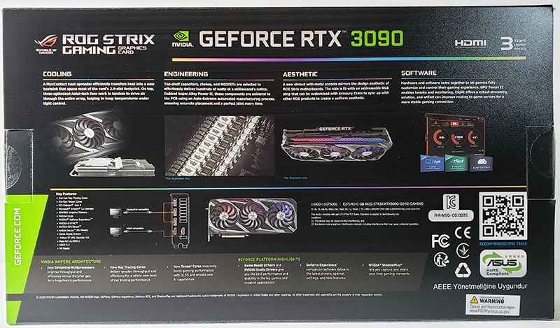 ASUS ROG STRIX RTX 3090 OC Box Back