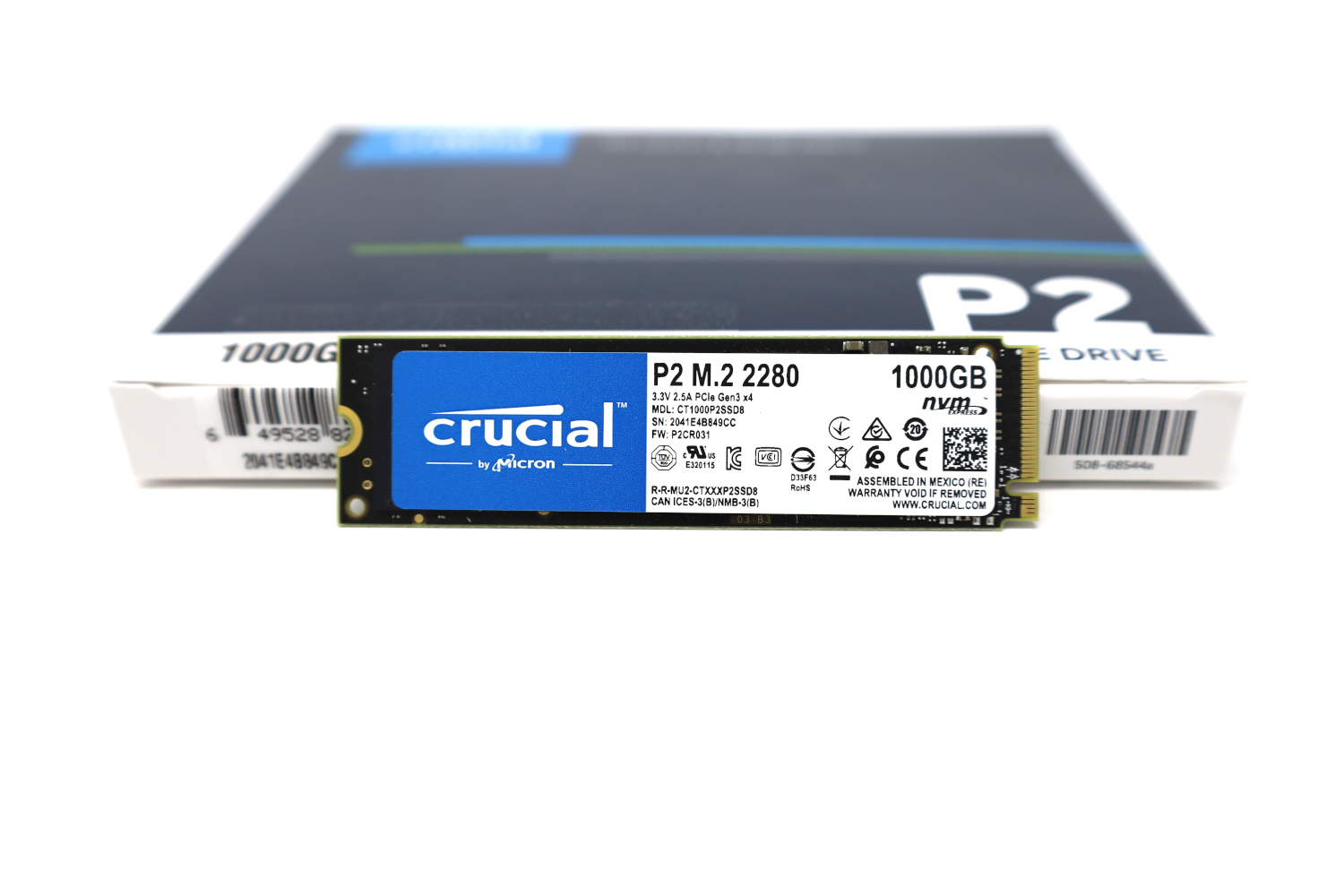 Crucial P2 1TB PCIe Gen3 NVMe M.2 SSD Review - Page 3 of 3 