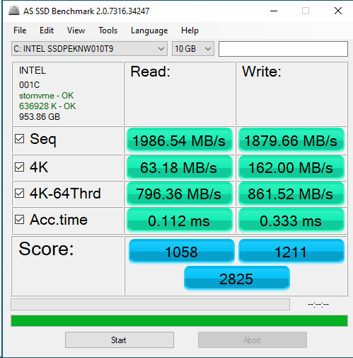Intel 665p 1TB ASSSD 10GB