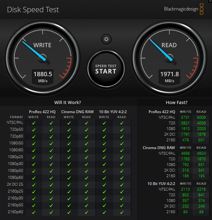 Intel 665p 1TB Blackmagic