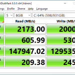 Intel 665p 1TB CrystalDiskMark 8GB