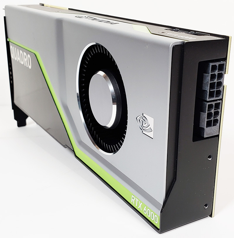 NVIDIA Quadro RTX 6000 Power Connections