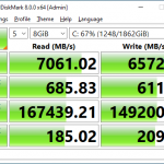 Sabrent Rocket 4 Plus 2TB CrystalDiskMark 8GB