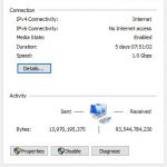 Sabrent USB To 2.5GbE NIC In Windows 1GbE Status