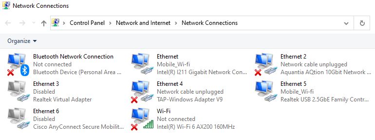 Sabrent USB To 2.5GbE NIC In Windows With Realtek USB 2.5GbE Family Adapter