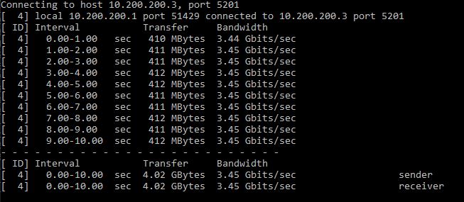 Startech 5GbE Adapter Iperf3