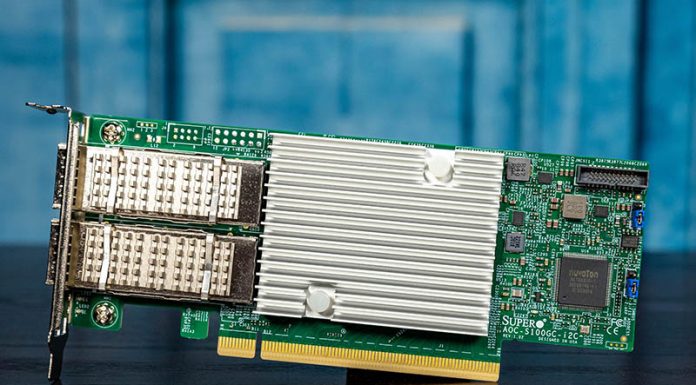 Supermicro AOC-S100GC-i2C 100GbE Intel 800 Series NIC Review Supermicro AOC S100GC I2C Cover