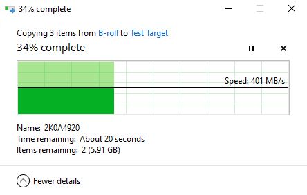 TRENDnet 5GbE Adapter Iperf3 File Transfer Performance