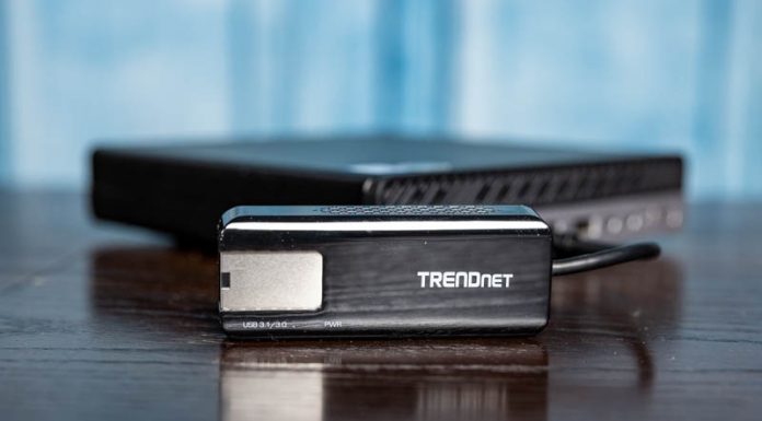 TRENDnet TUC-ET5G USB Type-C to 5GbE NIC Review TrendNet TUC ET5G Top