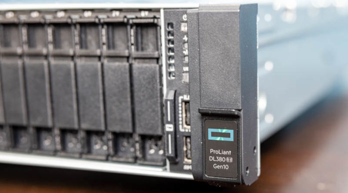 HPE ProLiant DL380T Gen10 Trusted Supply Chain Server Teardown HPE ProLiant DL380T Gen10 Label 2