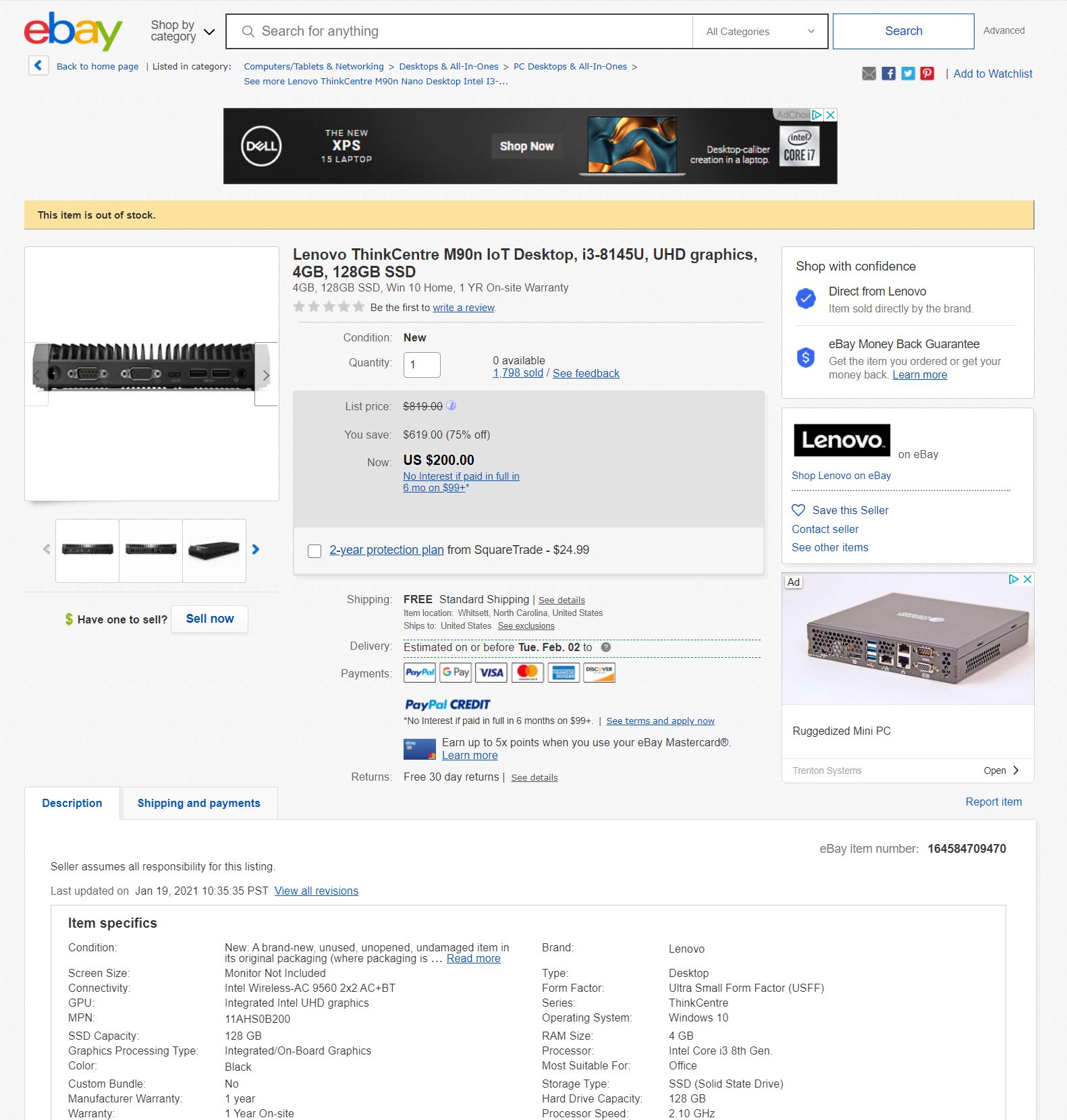 Lenovo M90n IoT Ebay