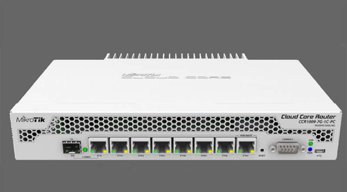 MikroTik CCR1009-7G-1C-PC Router Review MikroTik CCR1009 7G 1C PC Cover