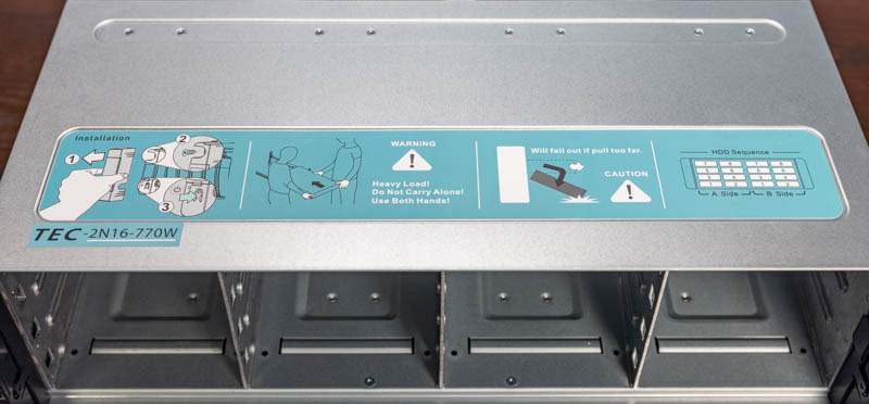 QNAP GM 1002 Chassis Label