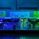 QNAP GM 1002 Rear Blue And Green Sides