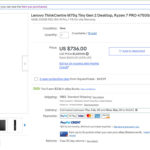 Lenovo M75q 2 Tiny Pricing