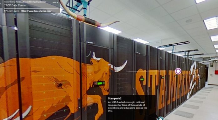 Tour the TACC Supercomputer Facility TACC Data Center Tour 2021 Matterport Stampede 2