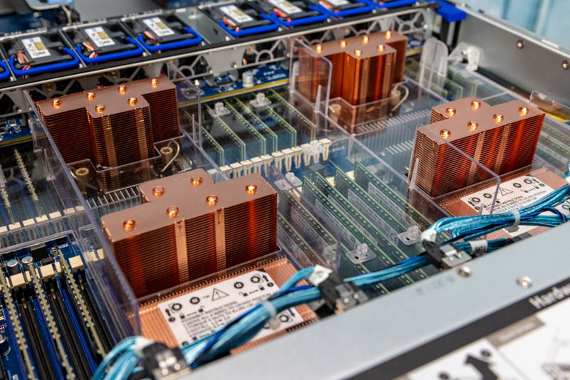 Gigabyte R292 4S1 CPUs And Memory Installed With Shroud 2