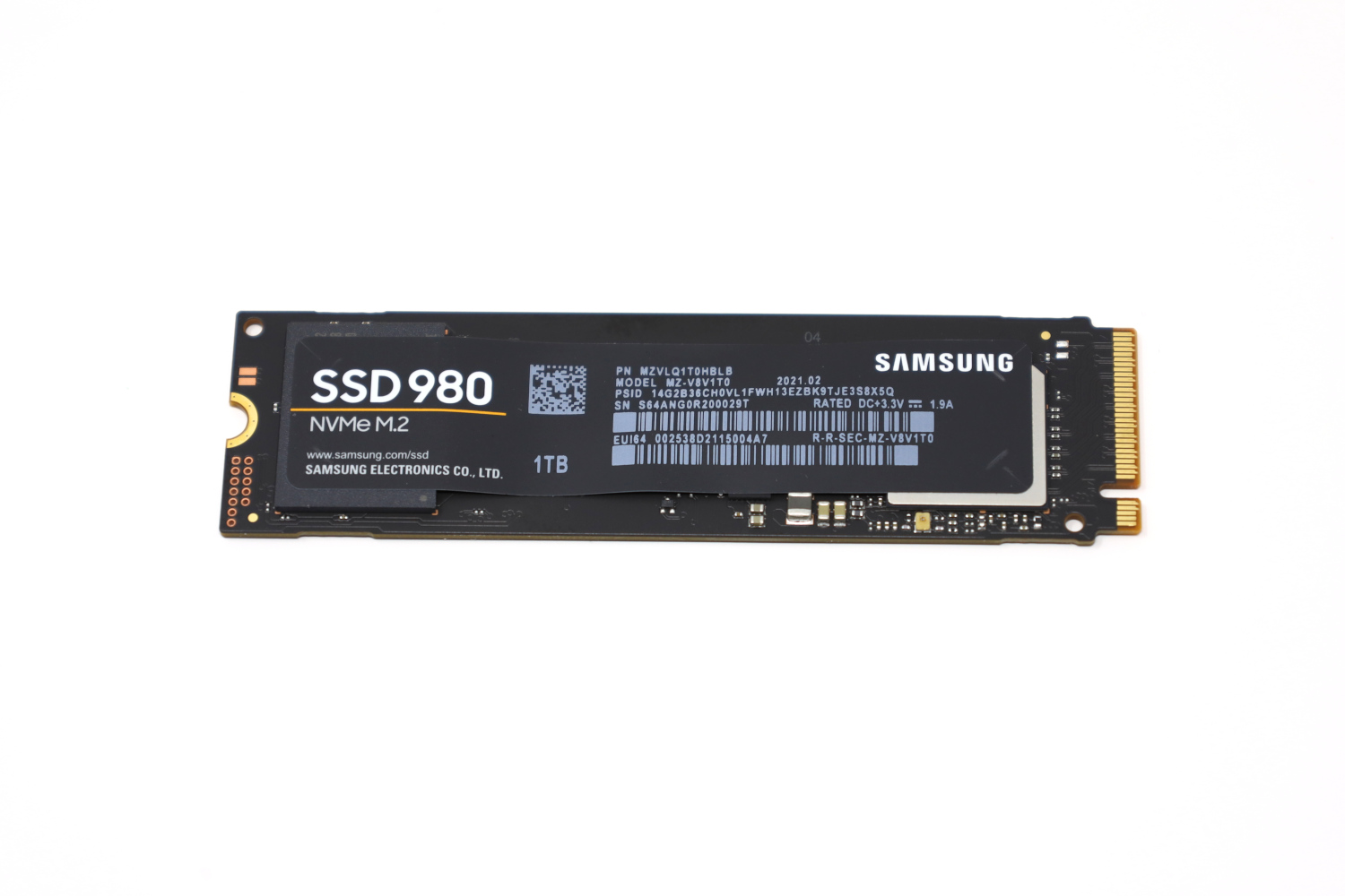 Samsung 980 1TB Front