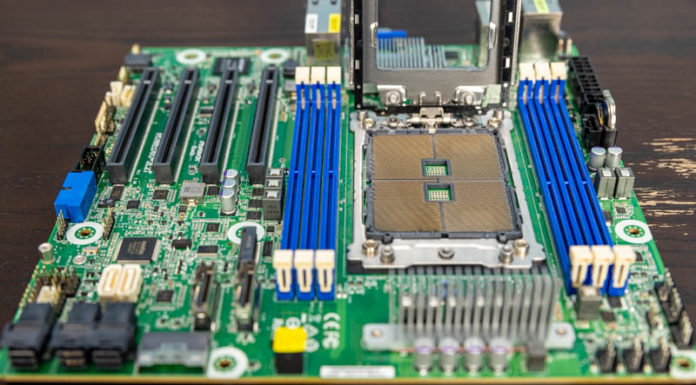 ASRock Rack ROMED6U-2L2T Review AMD EPYC in mATX ASRock Rack ROMED6U 2L2T Socket And Airflow