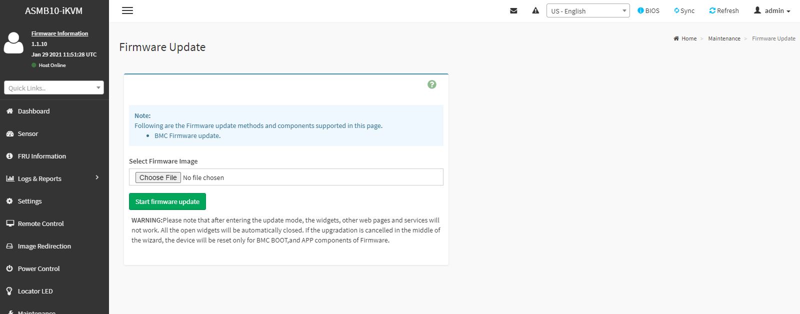 ASUS ASMB10 IKVM Firmware Update