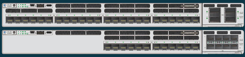 Cisco Catalyst 9300X Front 12 And 24 Port