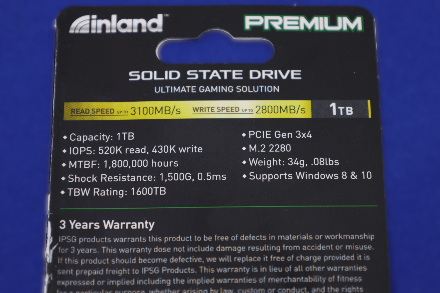 Inland Premium 1TB Specs