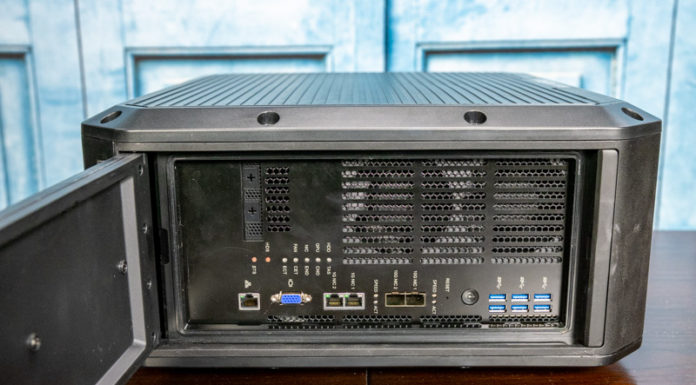 Inspur NE3412M5 Edge AI and Storage Platform Review Inspur NF3412M5 Port Side Door Open