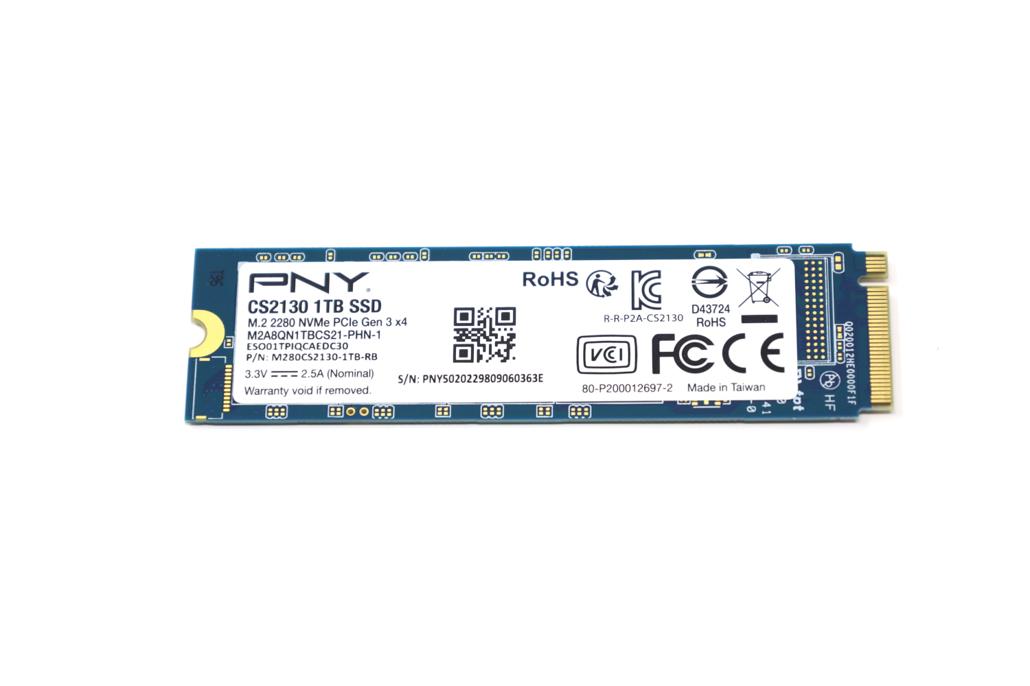 Disque SSD PNY CS2140 500Go - M.2 NVMe Type 2280 à prix bas